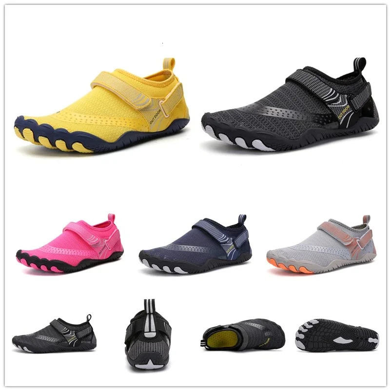 Men Women Water Shoes Quick Dry Non-Slip Five Finger Shoes Outdoor Wading Swimming Barefoot Aqua Shoes Lightweight Sneakers 250217