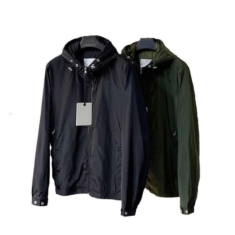 High End Light Hooded Jacket For Men In Spring And Autumn, Loose Solid Color Versatile Men's Trend