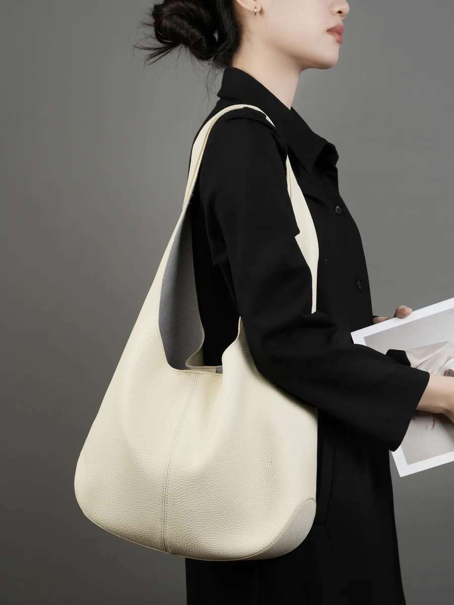 YANATARI Genuine Leather Women Large Capacity Tote Bags Woman Ladies Handbags Big Shoulder Shopping Bag