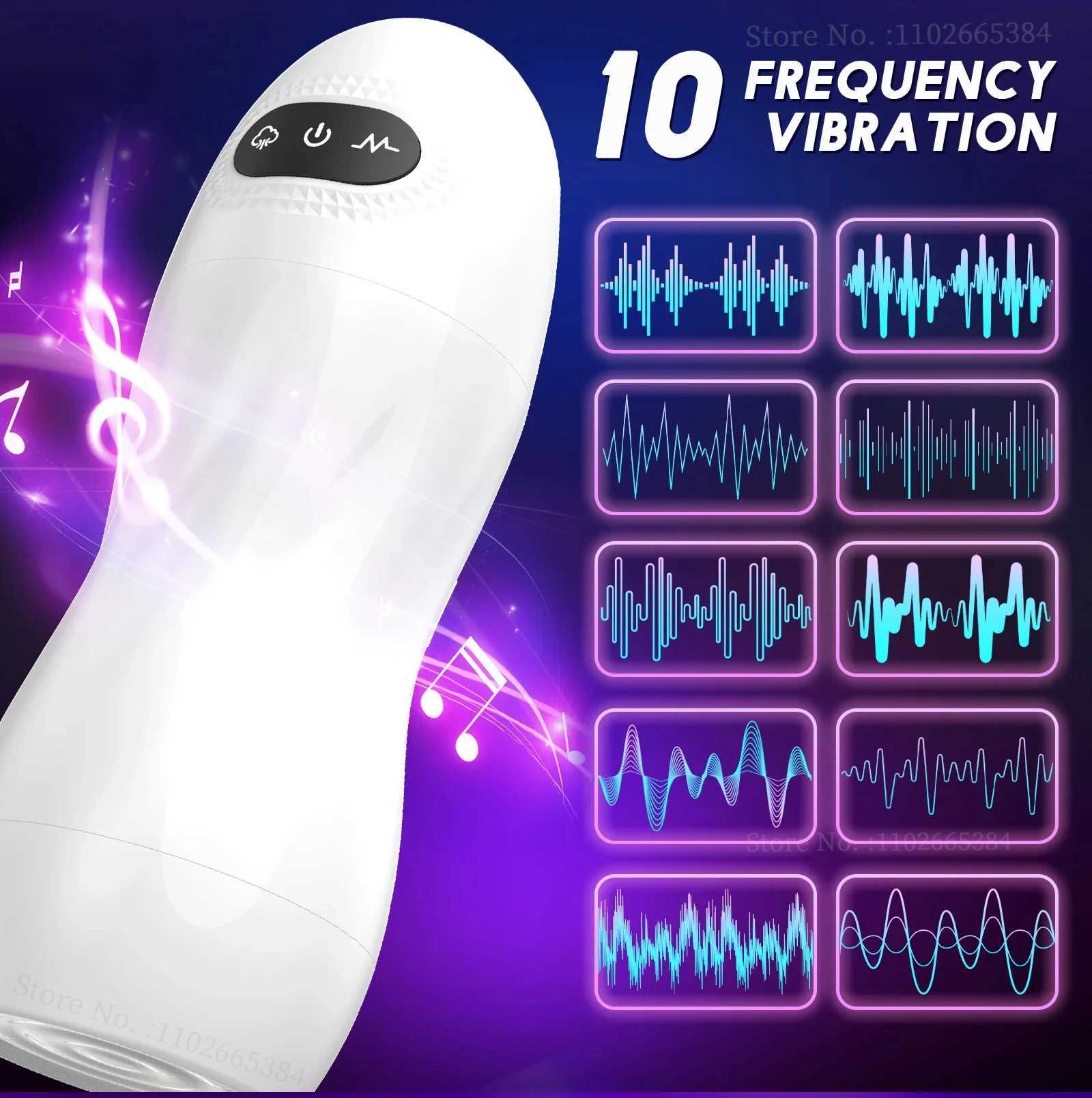 Automatic Sucking Male Masturbator Heating Masturbation Machine Oral Blowjob Vagina Penis Pump Sex Toys for Men Adults Supplies W250218