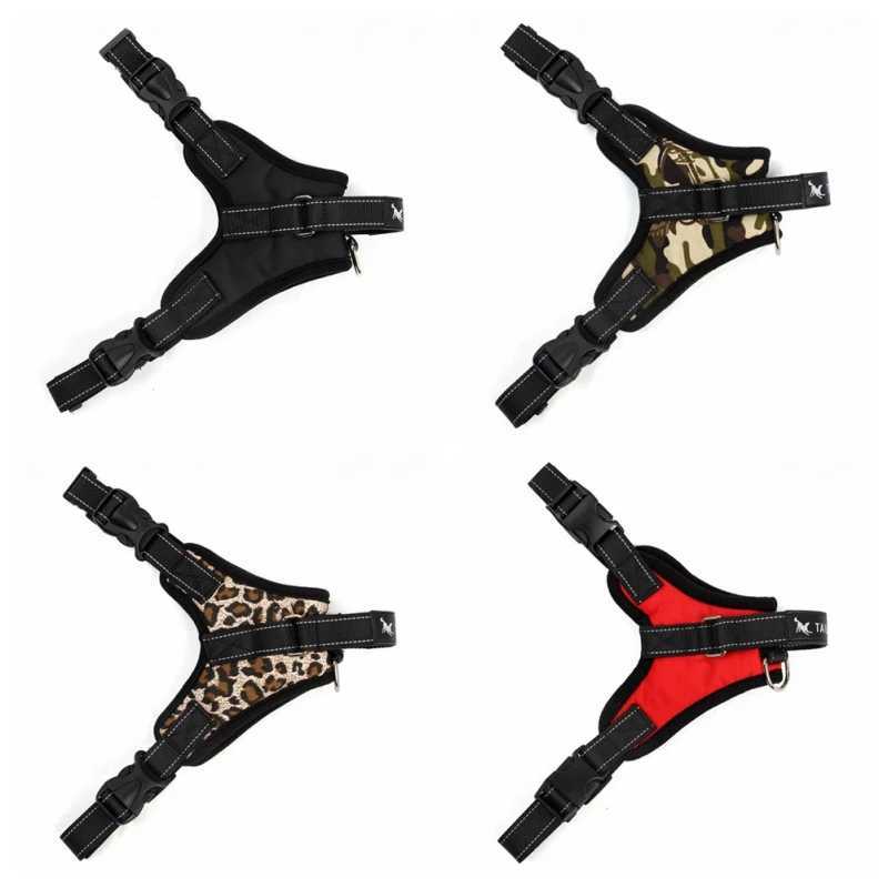 Dog Harnesses Dog Harness No-Pull Pet Adjustable Soft Padded Dog Harness Reflective No-Choke Pet Large Dog Oxford Vest With Control Handle H250217