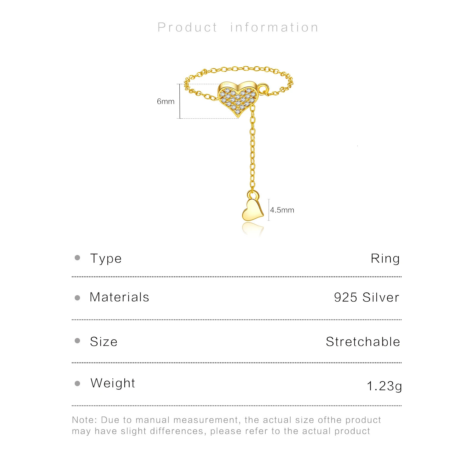 VEWANT Women 925 Sterling Silver Heart Zircon Adjustable Flexible Fix Pulling Rings Birthday Party Fashion Fine Jewelry 250214