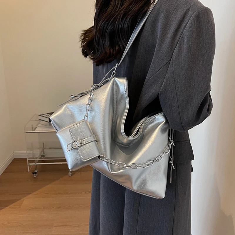 Simple Underarm Bag Shoulder Bag Fashionable Large Capacity Crossbody Bag 250214