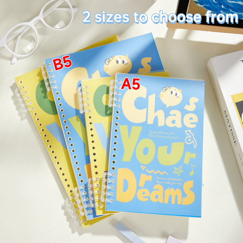 College-Ready Multicolored A5/B6 Notebooks Flexible Pages for Easy Writing