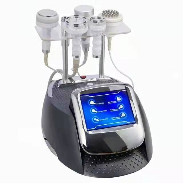 5D 6 in1 Ultrasound 80K Cavitation RF Ultrasonic Vacuum Slimming Radio Frequency Massager Skin Care Device Health Machine