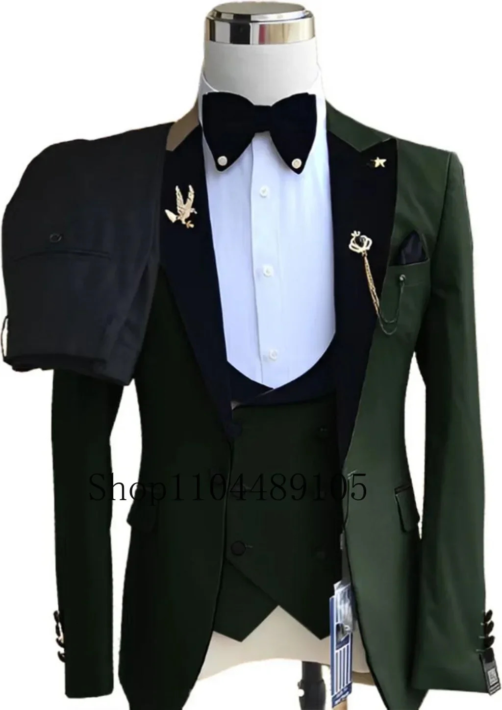 Blazer Elegant Mens Suits3 pieces Blazer Vest And Pants setColorfuldouble-breastedCreative 250213