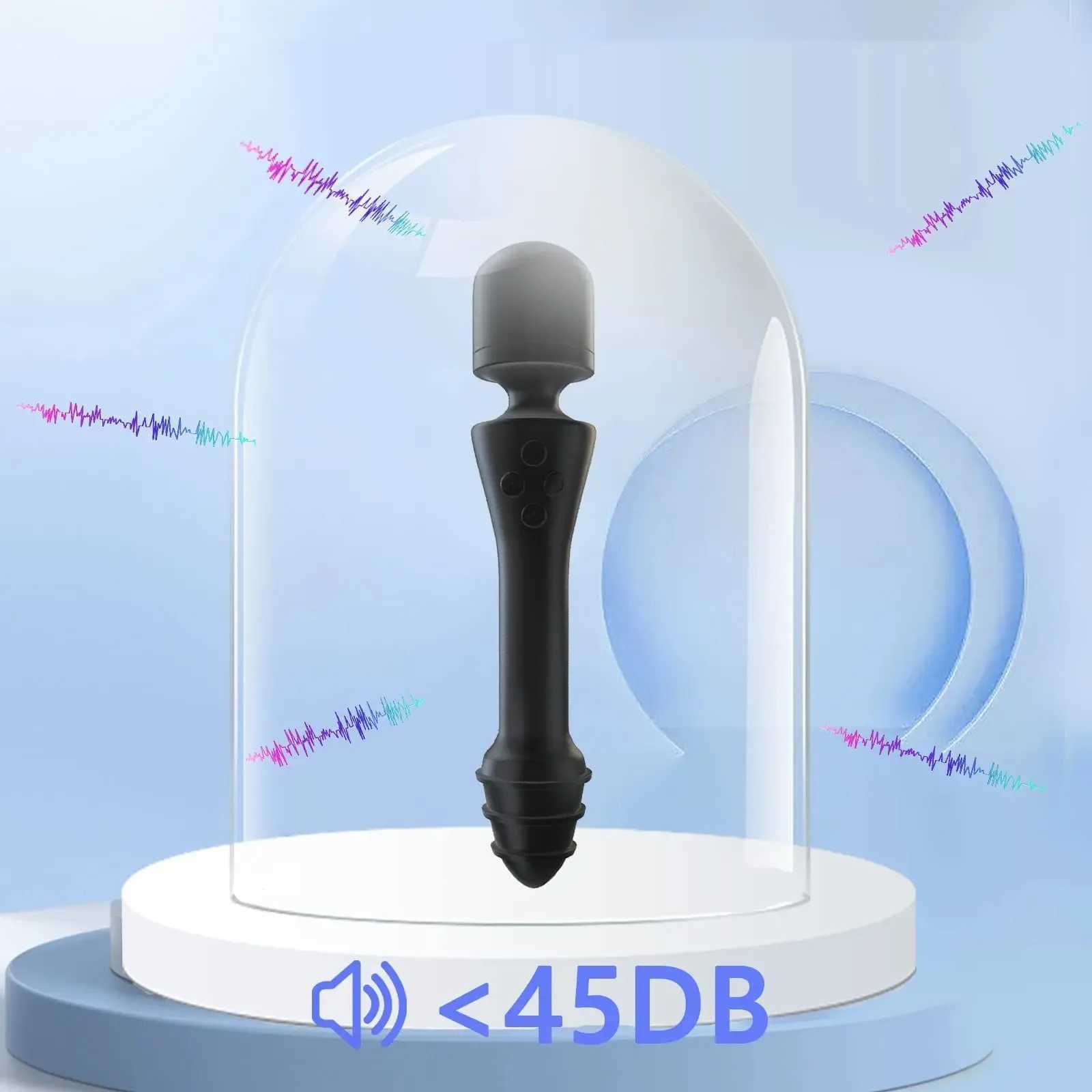 Magic Wand Vibrator Big Dildo G Spot Clitoris Vagina Massager AV Stick Female Masturbator Heated Adult Sex Toys for Women CoupleXJ250218