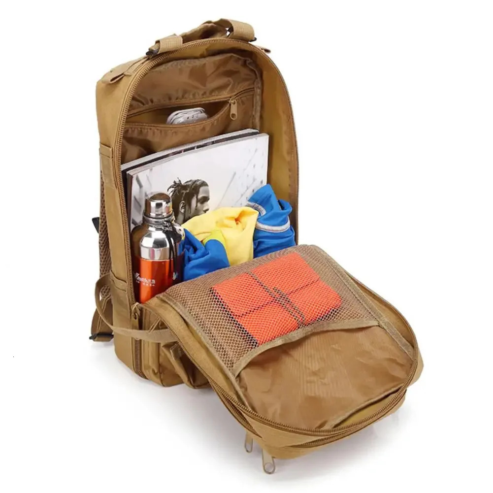 1000D 30L Military Tactical Assault Backpack Army Waterproof Bug Outdoors Bag Large For Outdoor Hiking Camping Hunting Rucac 250118