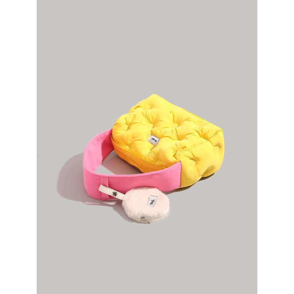 UR niche cute style cheese cube camera pillow bag Women's handbag new luxury designer brand handbag chic