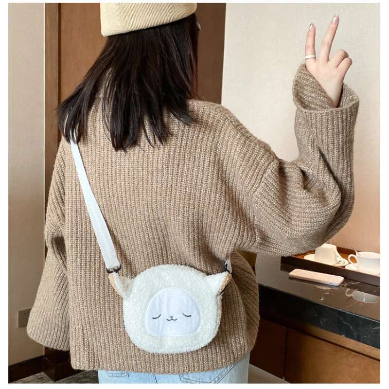 2025 New Cute Doll Ms. Shoulder Fashionable Crossbody Small Round Student Cell Phone Bag