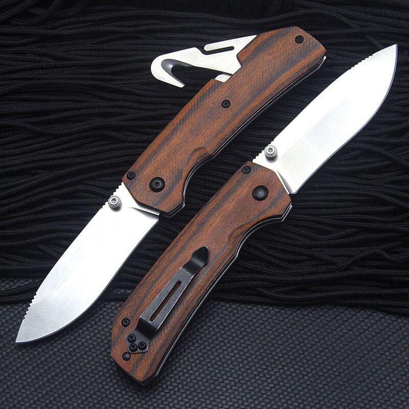 Hotsale 15060 Hunt Creek Folding Knife 3.50 S30V Blade with Gut Hook Dywood Handles - 15060-2