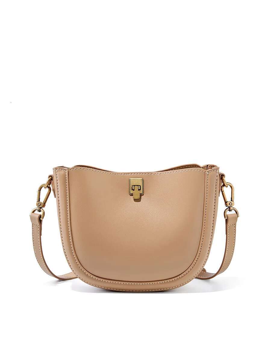 Genuine Leather Woman Cowhide Shoulder Soft Leather Minimalism Bags Womens High Quality 2024 Ladies Crossbody Bag