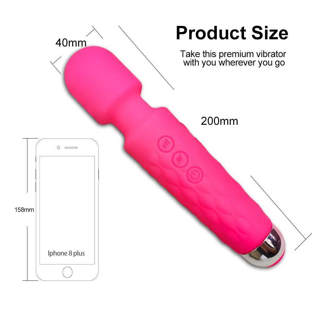 Wireless Dildos AV Vibrator Magic Wand for Women Clitoris Stimulator G Spot Massager Vibrator Female Masturbator Adult Sex ToysXJ250218