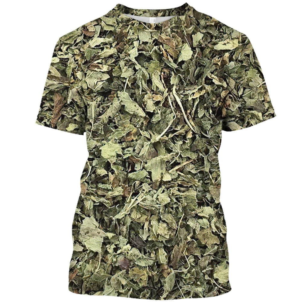 Summer Jungle Camo Pretender T-shirts Outdoor Hunting Camping Camouflage T Shirt Mens Short Sleeve Round Neck Oversized T-shirt 250217
