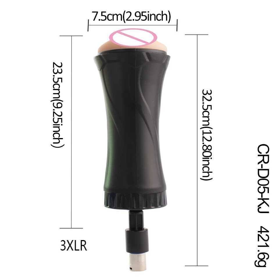 FREDORCH 3XLR Sex Machine Masturbation Cup Attachments vagina anal oral sex cup Accessories Vibration Sex Toys for Men W250218