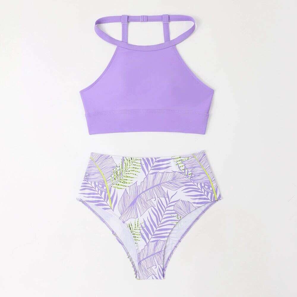 2025 New Sexy Printed High Waist Split Bikini Women's Swimsuit Swimsuit Luxury Swimsuit Designer Swim Swimwear Skimss Designer Swimsuit Women New