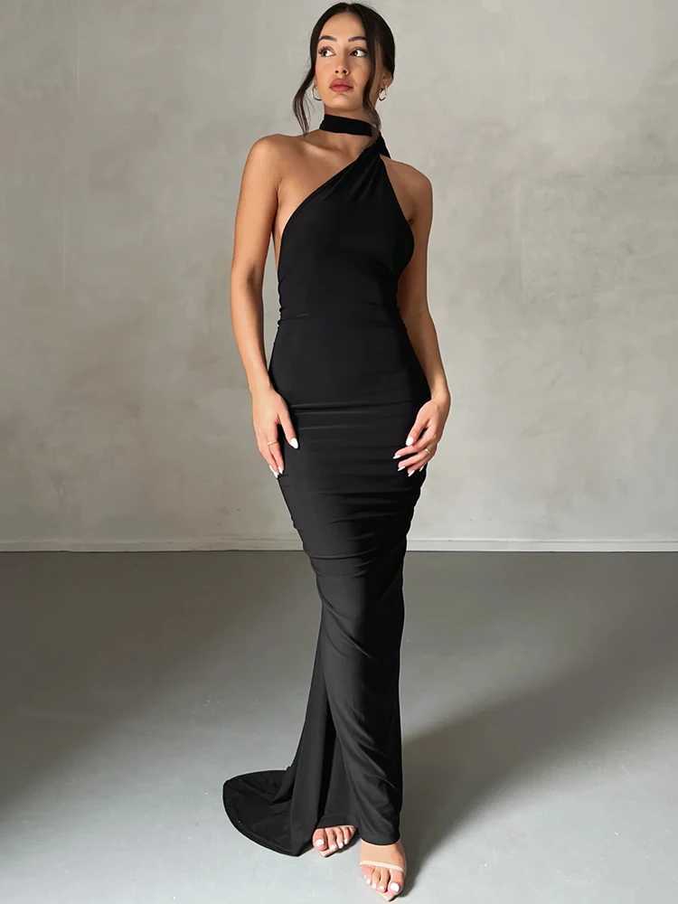 Basic Casual Dresses Hawthaw Women Party Club Evening Strtwear Bodycon White Long Dress 2024 Summer Clothes Wholesale Items For Business H25217