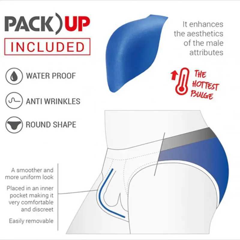 Sexy Push Up Swimwear Men Star Low Rise Swimming Boxer Briefs Beach Short Surf Beach Jammer Surfing Trunks Beach Wear Swimsuit M250218