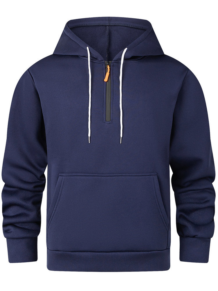 MM02174 loose large size thick hooded sweatshirt solid color