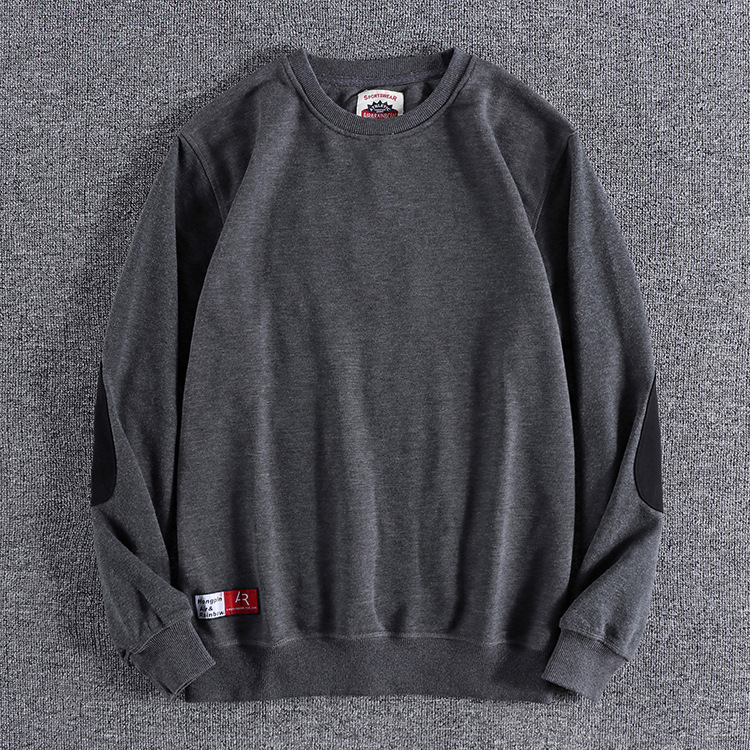 PM02173 New autumn and winter sleeves contrast color long sleeves round neck sweatshirt