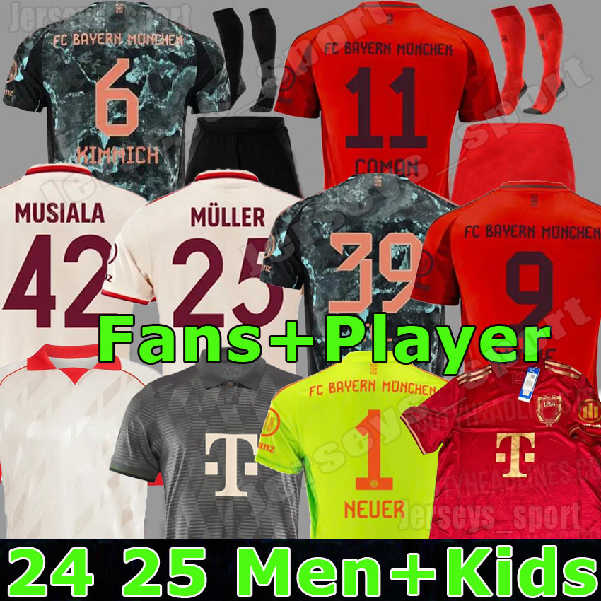 3XL 4XL 24 25 KANE Soccer jerseys Oktoberfest MUSIALA OLISE COMAN KIMMICH SANE MULLER GNABRY 2024 2025 Fan Player Goalkeeper NEUER Men kids Kits Football shirt