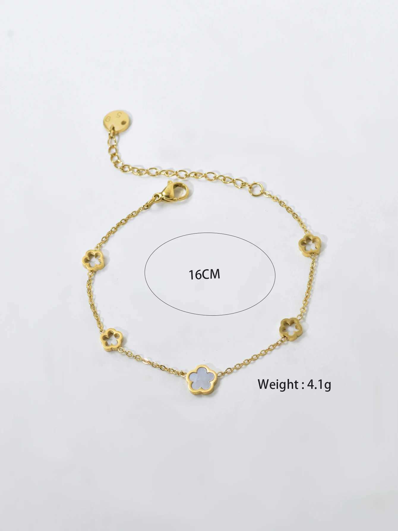 Earrings Necklace Simple fashion niche premium sense of non-tarnish stainless steel hollow five leaves grass flowers womens set H250217