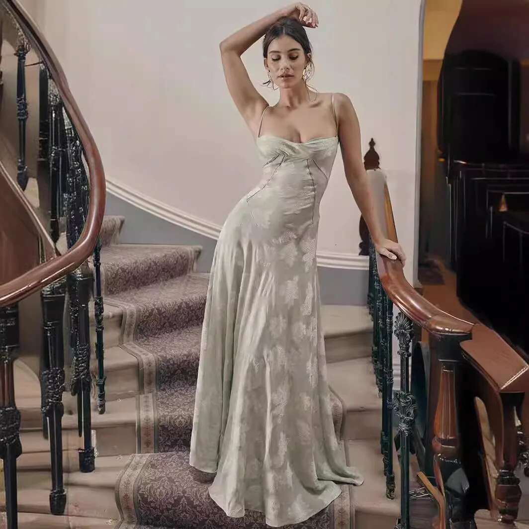 Women's Summer Casual W Ral Sweet Sleeveless Dress Ruffle Square Neck Long Dresses