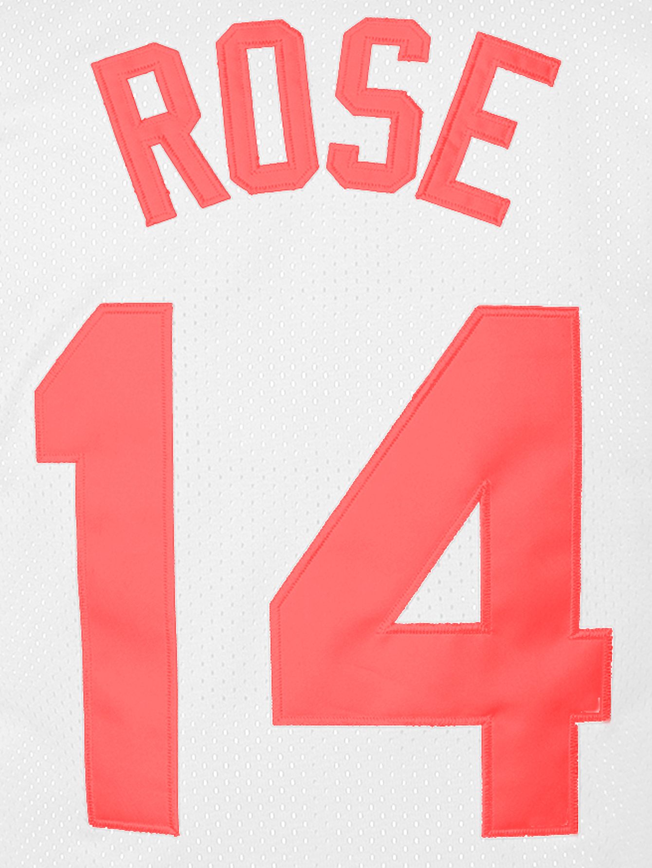 In Stock Men's 14 Pate Rose Retro Baseball Jersey With Embroidered Name & Number White Red Fast shipping