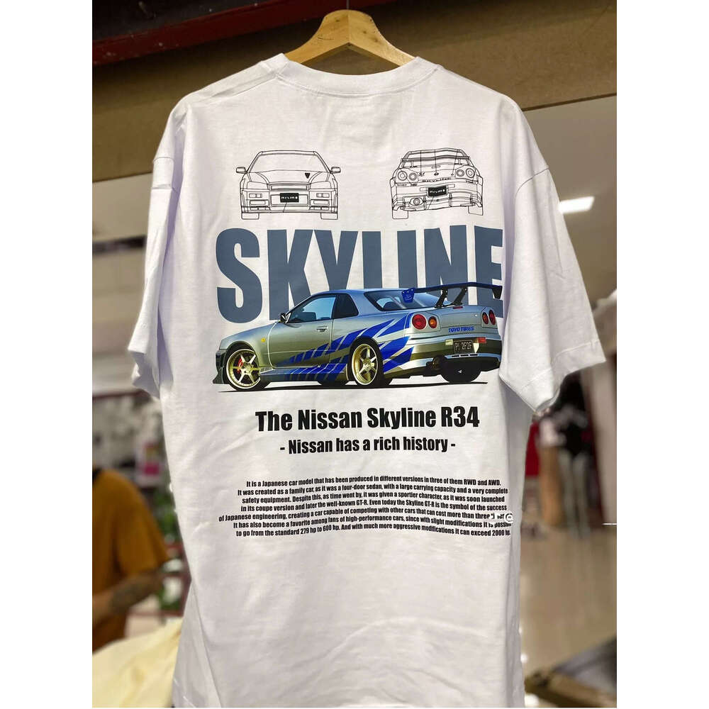 New 3D Digital Printing Round Neck T-shirt Fashion Summer Men's Cartoon Car