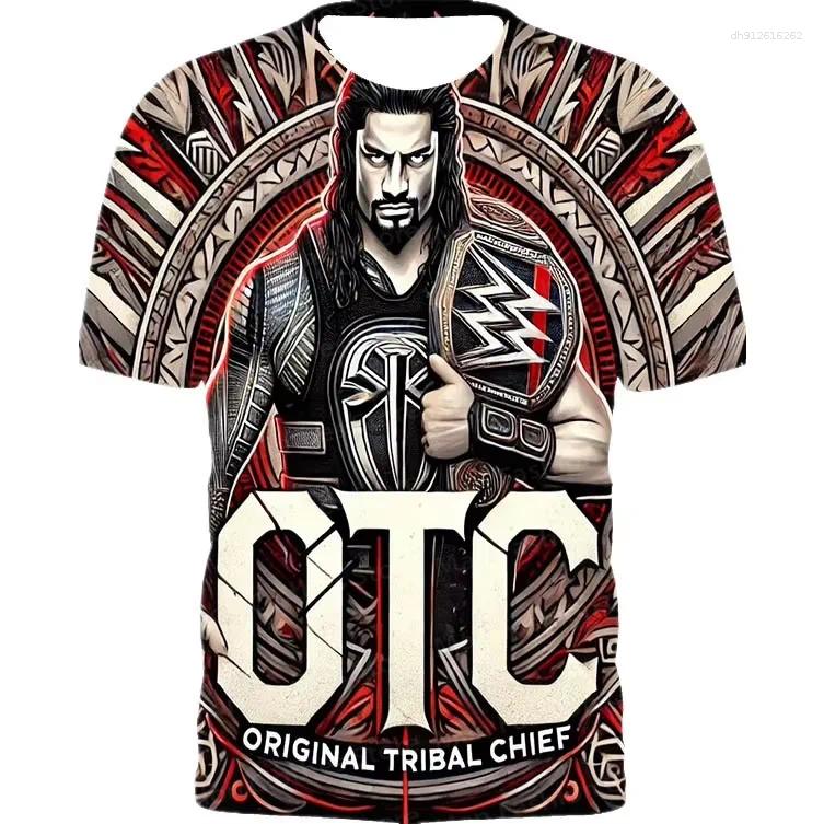 Men's Tracksuits 2025 Summer Style Women's 3D Printed Roman Reigns The OTC Men T-Shirt Street Casual Sports Fashion Top T-shirts