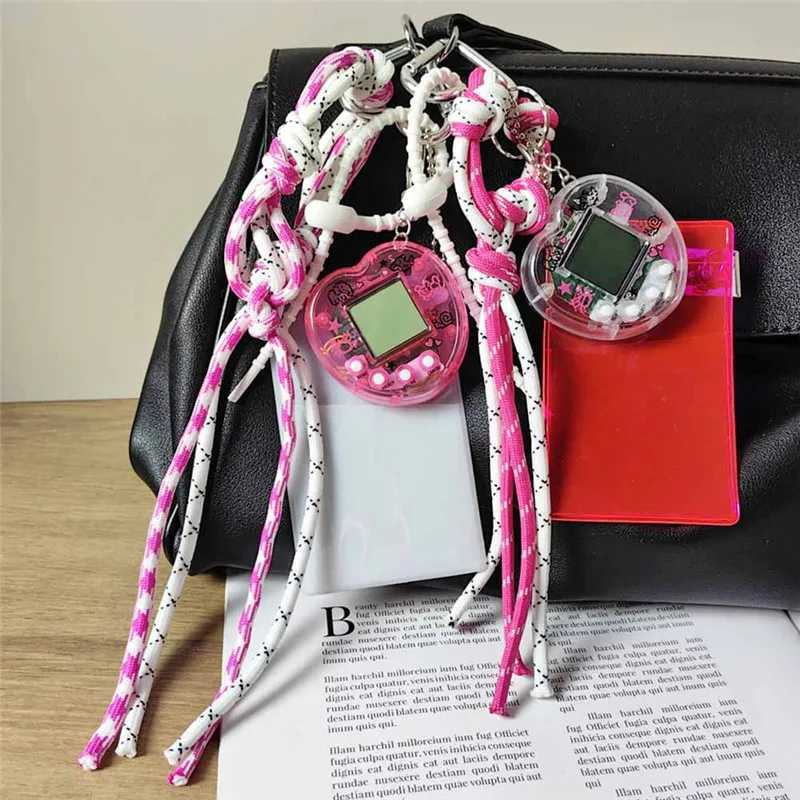 Keychains Lanyards Alirattan New Trendy Charm for Womens Bag Bear And Shoes Keychain Braided Rope Pendant Boys and Girls Bags Wholesale H250217