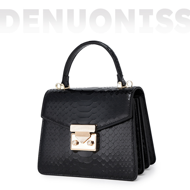 Designer Designer Snake Patterned Kelly Niche Versatile Handbag, High-Quality Fashion Bag, Light Luxury Single Shoulder Crossbody Women's Bag