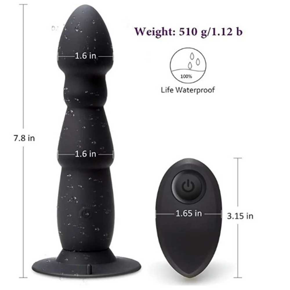 Male Prostate Massager Remote Control Butt Plug Anal Vibrator Men Gay Dildo Sex Toy Vagina G-Spot Vibration for CouplesXJ250218