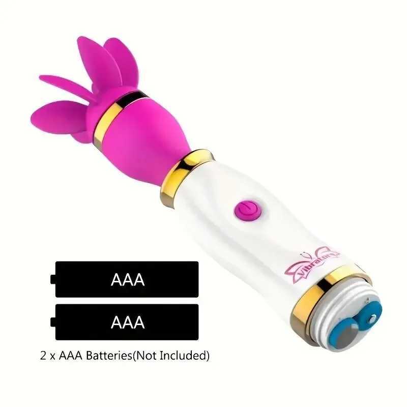 12 Speed Clitoral Stimulator 360 Degree Rotating Female Masturbator Tongue Vibrator AV StickXJ250218