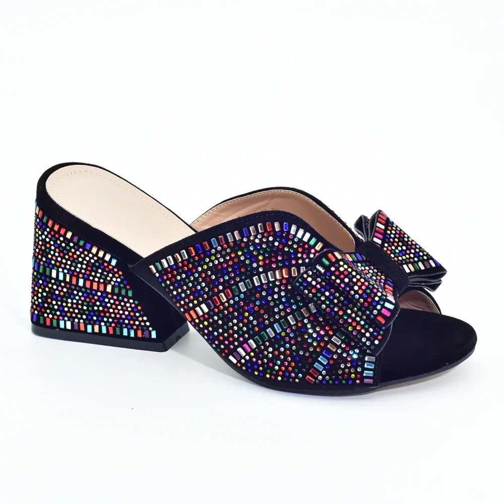 2024 Italian Elegant Women Party Pumps Decorated with Rhinestone Plus Size Women Shoes 43 High Heels Women Pumps Platform Heels 250217