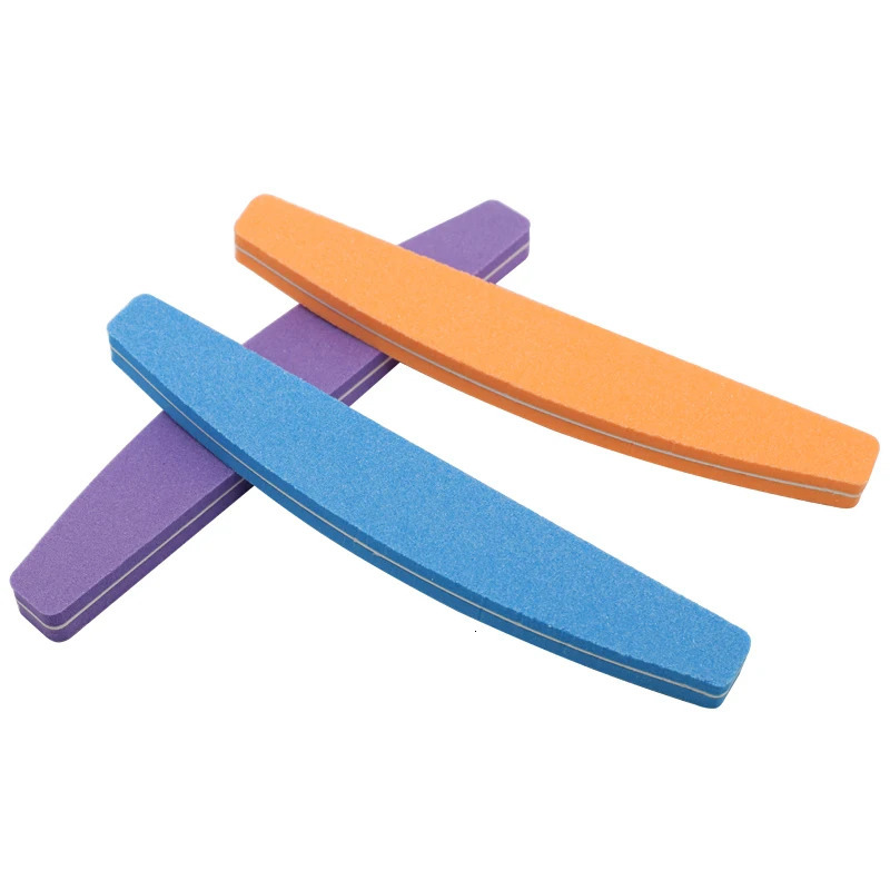 60Pcs Nail File Sponge 100/180 Mix Color Nail Art Polisher Block Washable Double Side Nail Buffer For Finger Polish UV Gel File 250214