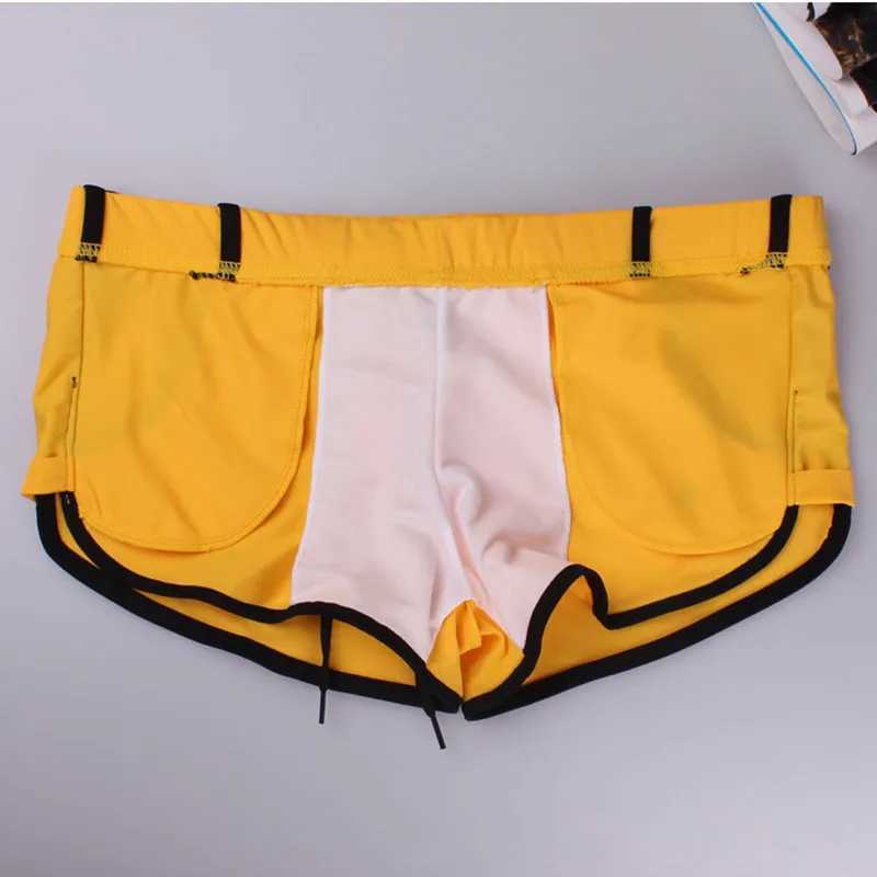 Summer Men Swim Briefs Swimsuits Shorts Bermuda Beachshorts Gay Swimwear Bikini Sweatpants Surf Board Wear Swimming Trunks M250218