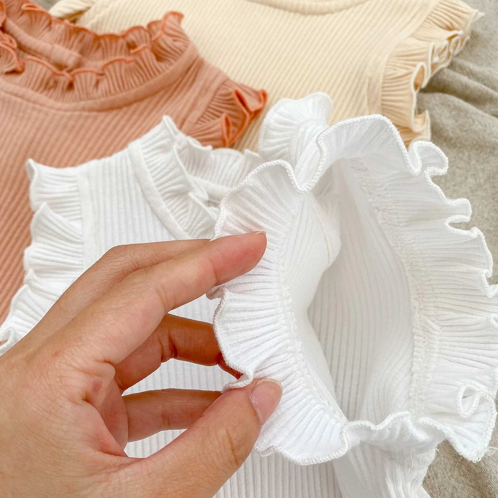 Summer Baby Girls Clothes Set Infant Ruffle Bodysuit Top PP Shorts Bloomers 2PCS Outfits 0-24 Months Toddler Romper Babys Sets W250218