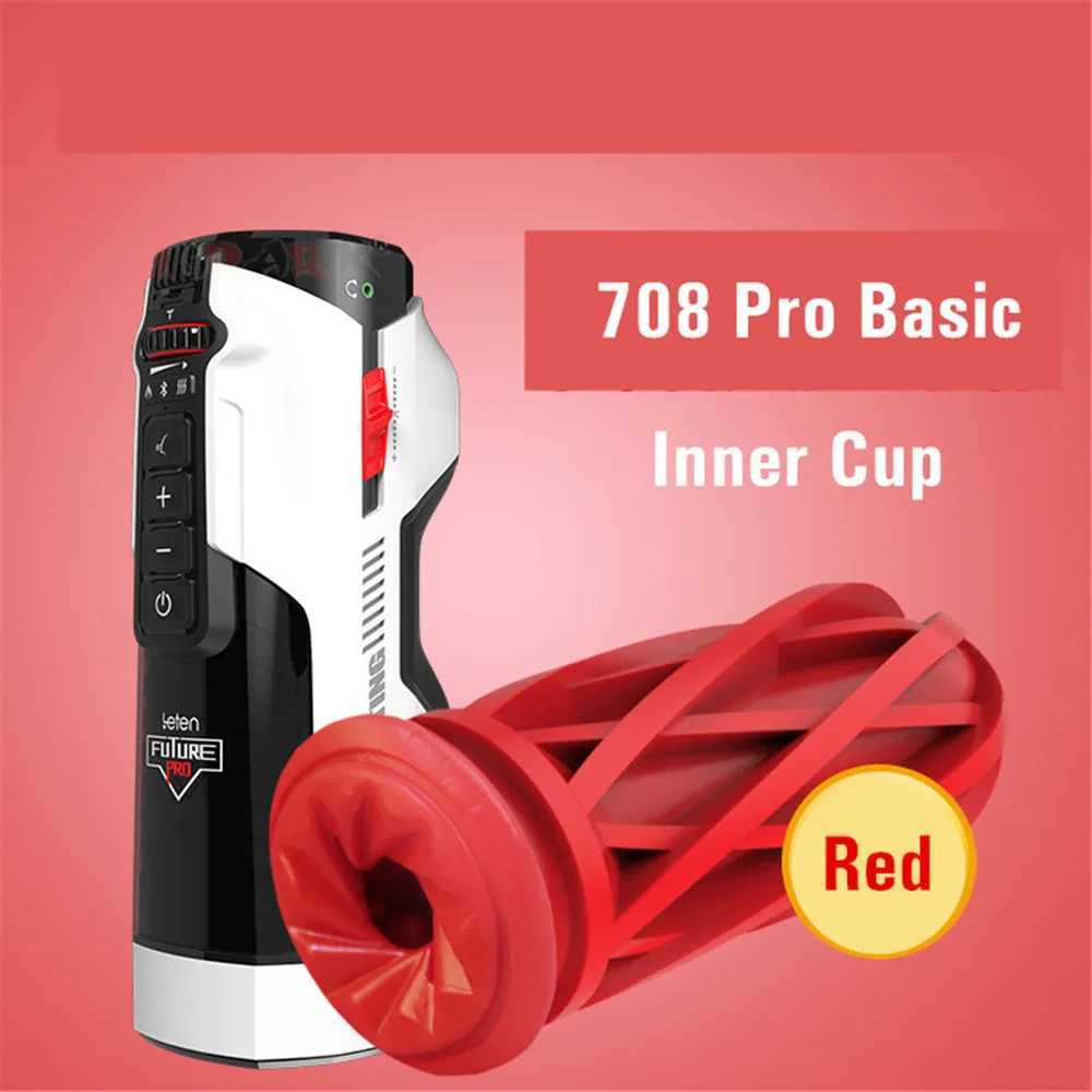 Leten 708 Pro Male Masturbators Aircraft Cup Flexible Internal Vaginal Automatic Sex Machine Accessories Replacement W250218