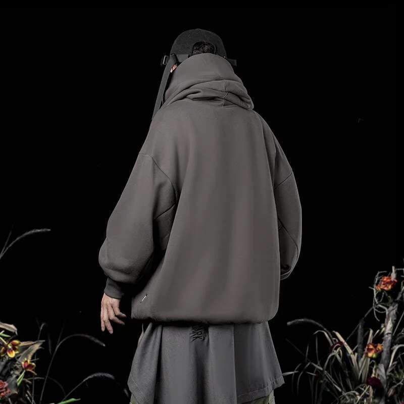 11 BYBB'S DARK 2023 Double Necke Hoodie Techwear Haruku Men Hoodies Hip Hop Streetwear Pullover Sweatshirts Oversize