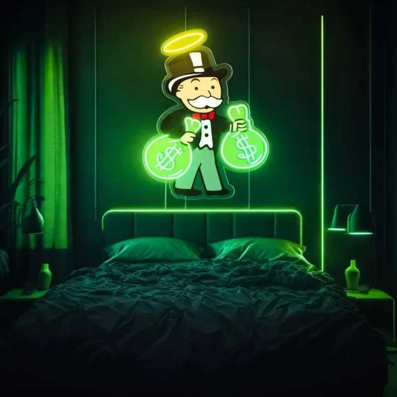 Exclusive cash LED neon lights UV neon lights acrylic art customization LED logo bedroom living room decoration wall art LED neon light decoration Z25