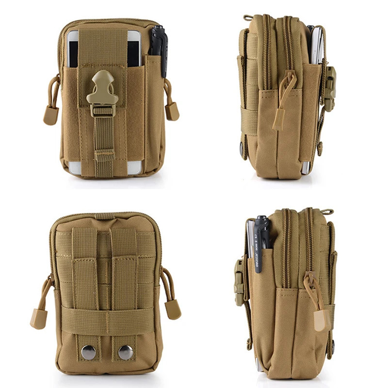 Outdoor Survival Tool Kit Military Pouch Oxford Pack Multiple Pockets Waist Camping Equipment Hiking Bag Backpack 250118