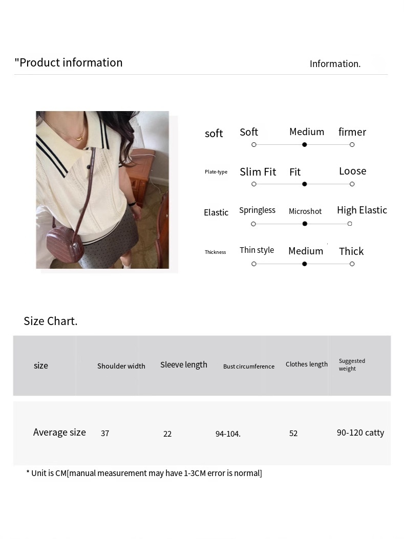 2025 New favorite in the Year of the Snake! College style POLO collar knitted short-sleeved top, a must-have for color-blocking fashionistas dongdumao