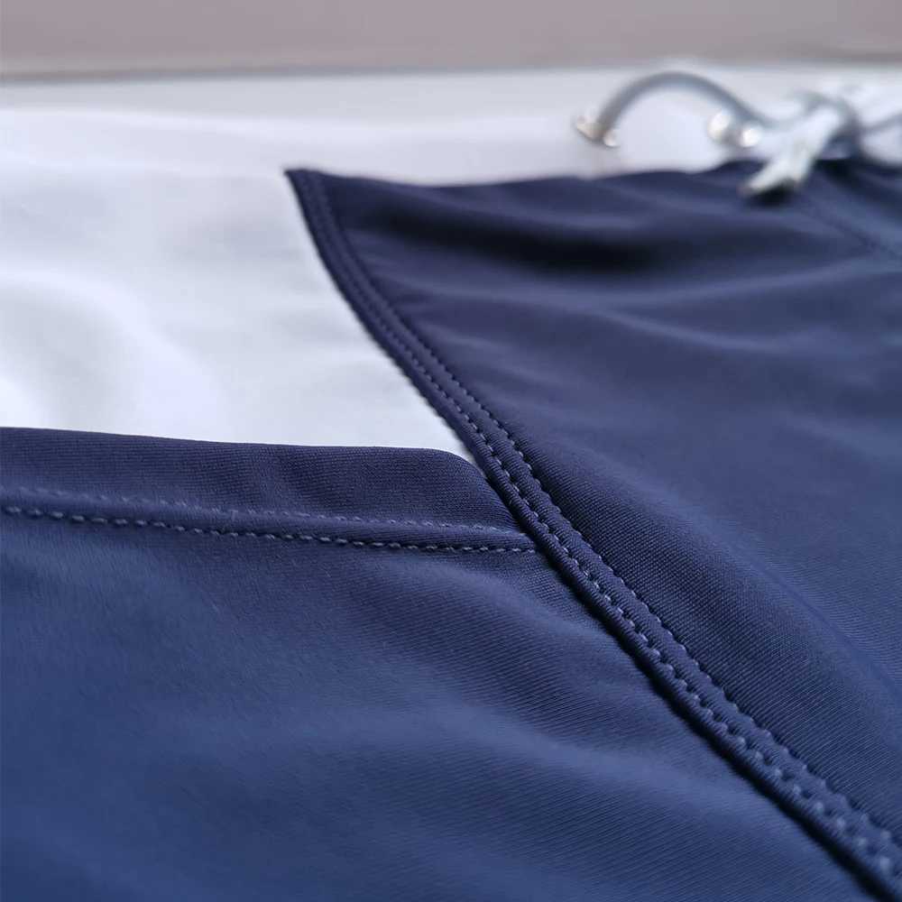 New Trunk Swimwear Swim Pants Solid Stretch Outdoors Casual Bathing-Pants Brand Beach Professional swimming trunks Man Swimsuit M250218