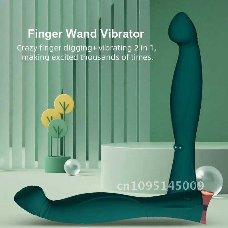 Finger Digging G Spot Vibrator Dildo Sex Female AV Stick Adult Sex Woman18 Vagina Massager Clitoris Silicone Toys for StimulatorXJ250218