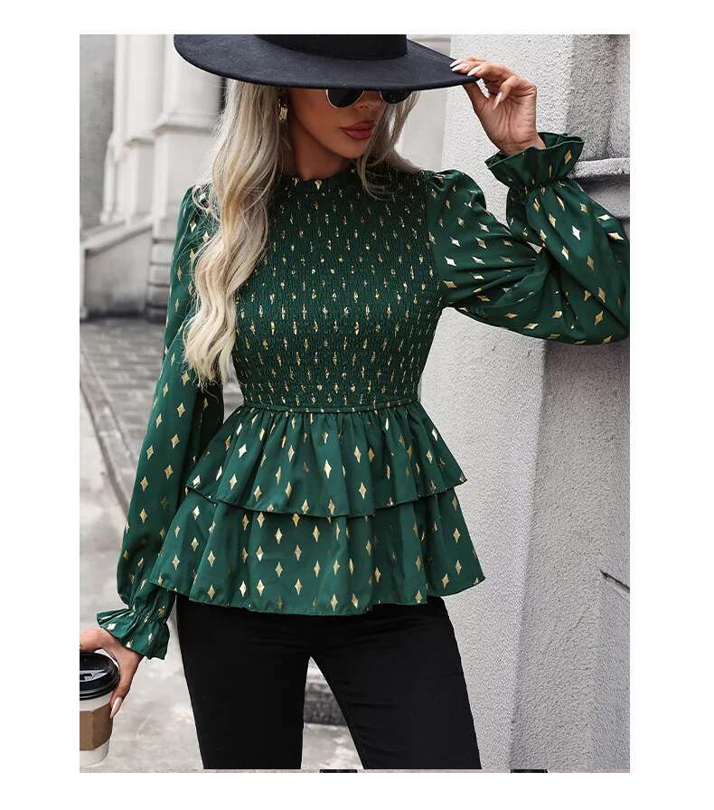 Autumn New Fashion Women's Slim Fit Shirt Long Sleeved Women