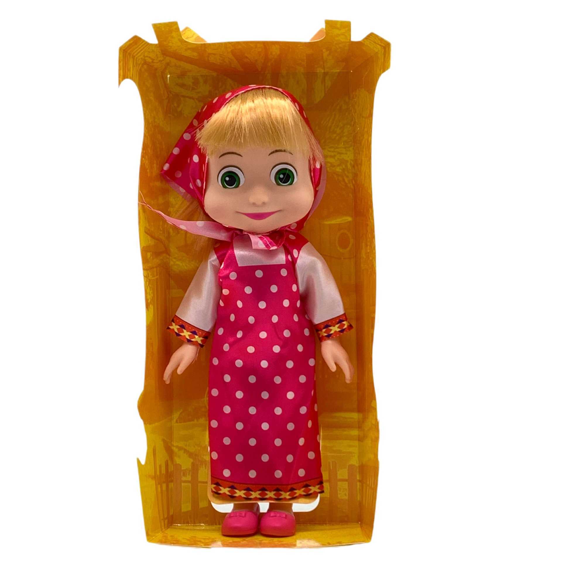 inch full body vinyl Marsha and Masha bear doll theme music figurine classic costume Ap2