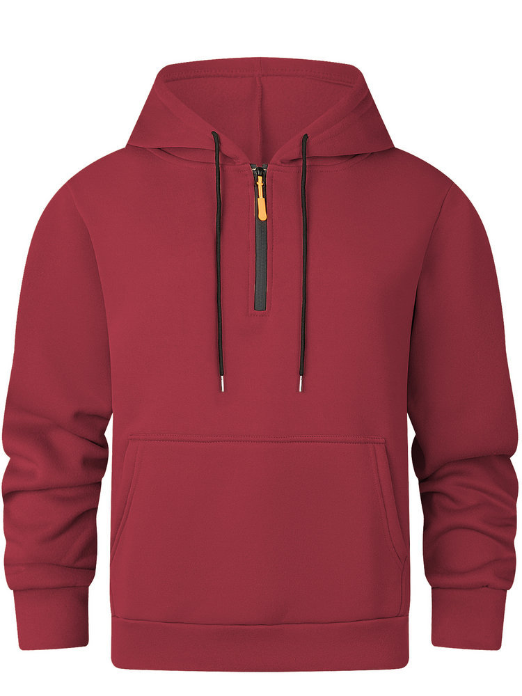 MM02174 loose large size thick hooded sweatshirt solid color