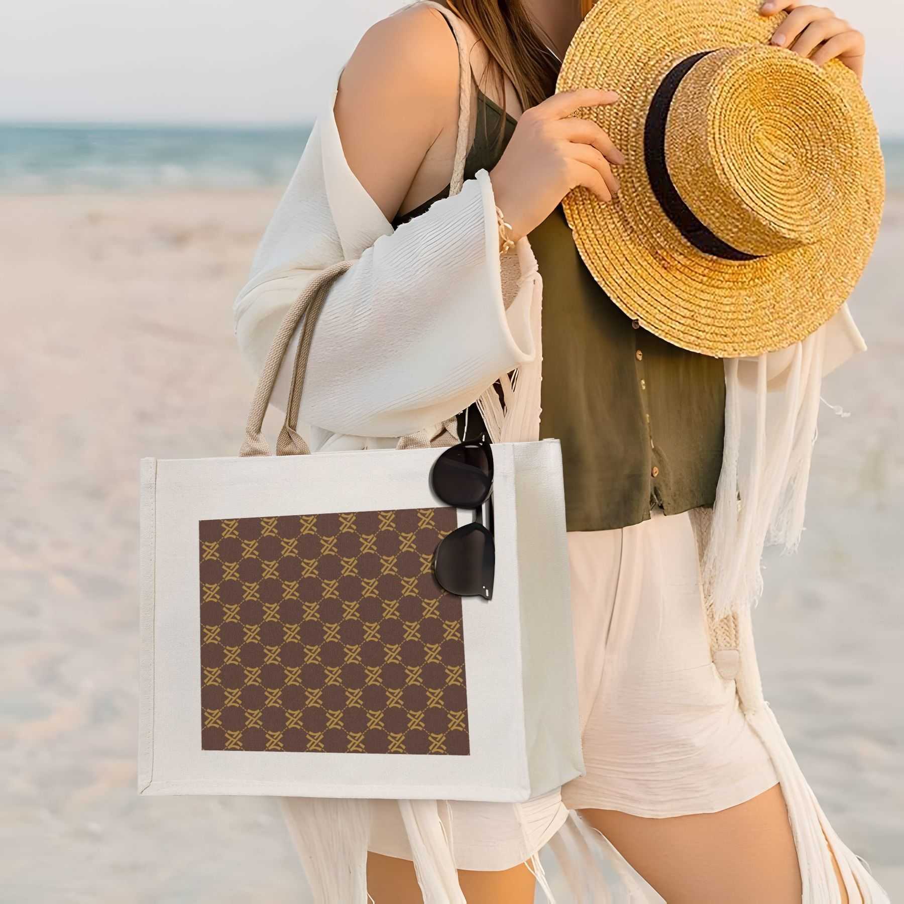 NXY High Quality Large Shopping Bags Canvas Carrying Tote Bag Designer Handbags For Women Casual Beach Bag Lady Messenger Bags 250218