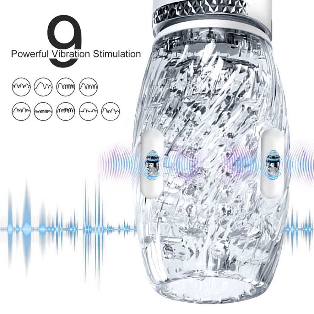 Typhoon- Automatic Male Masturbator Telescopic Rotation Vibration Vagina Masturbation Cup Sex Toys for Men Adult Goods W250218